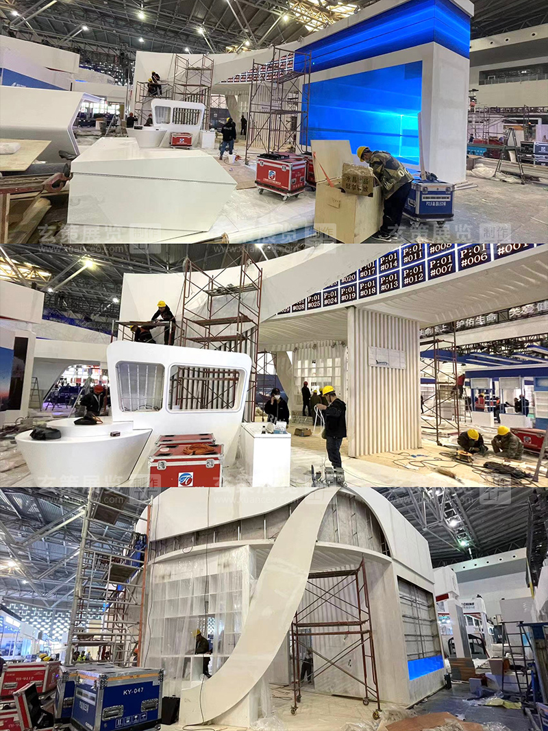 中国品牌日-东方航空展台进馆搭建